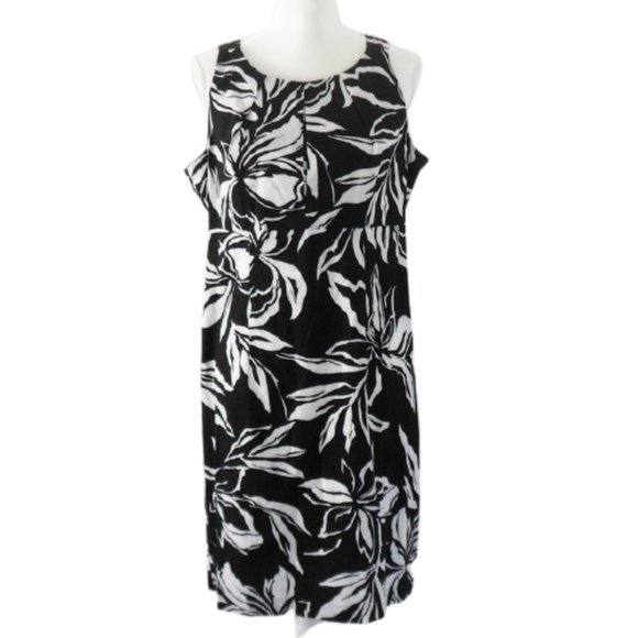 R & K Black & White Floral Sundress - Picture 4 of 7